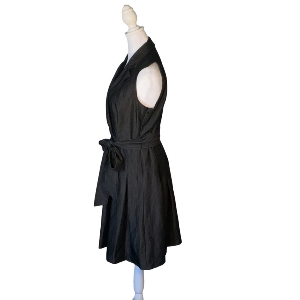 Anne Klein Sleeveless Tie Waist Midi Dress - Picture 8 of 16